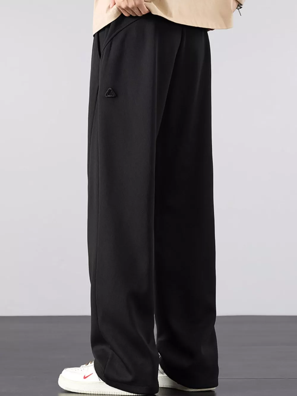 Men's Plus Size Casual Drawstring Wide Leg Pants, image 3