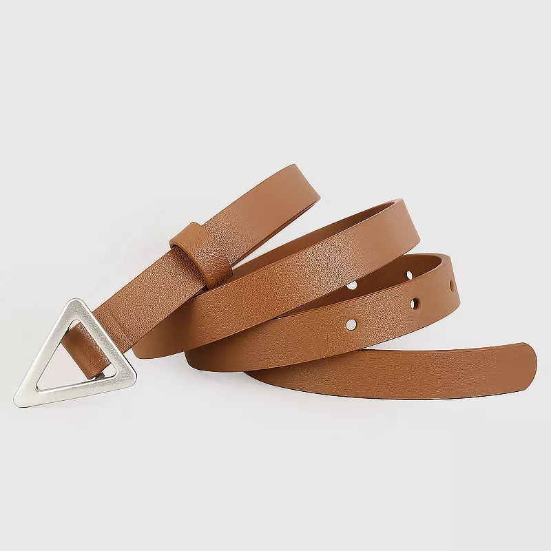 Triangle Buckle Skinny Belt, image 7
