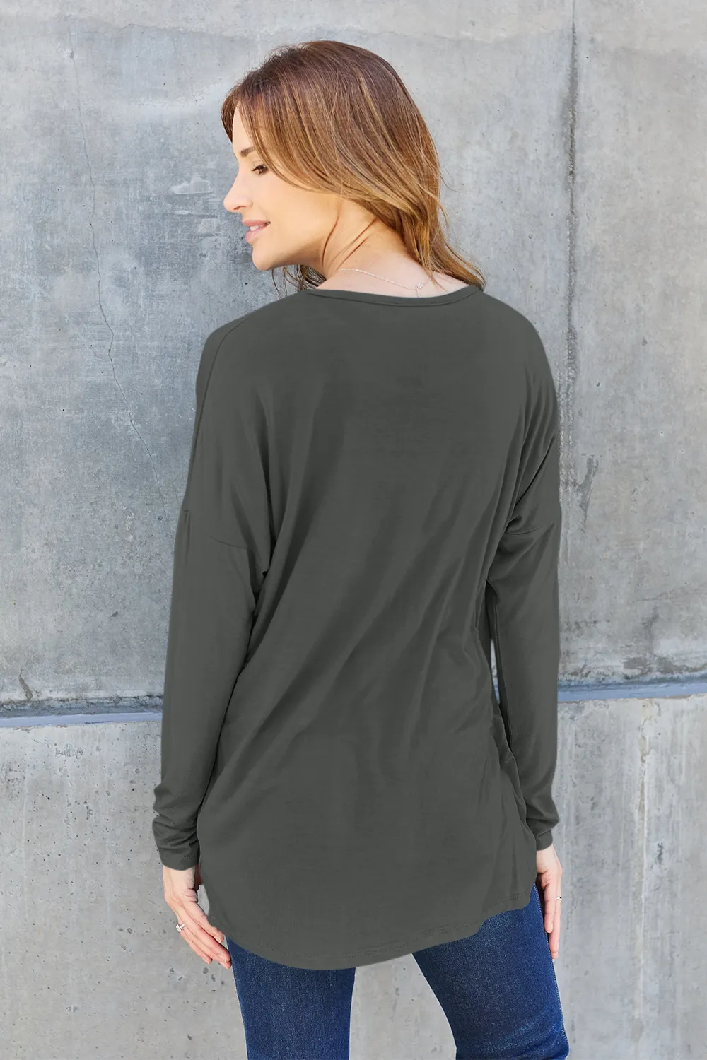 Full Size Round Neck Dropped Shoulder T-Shirt, image 23