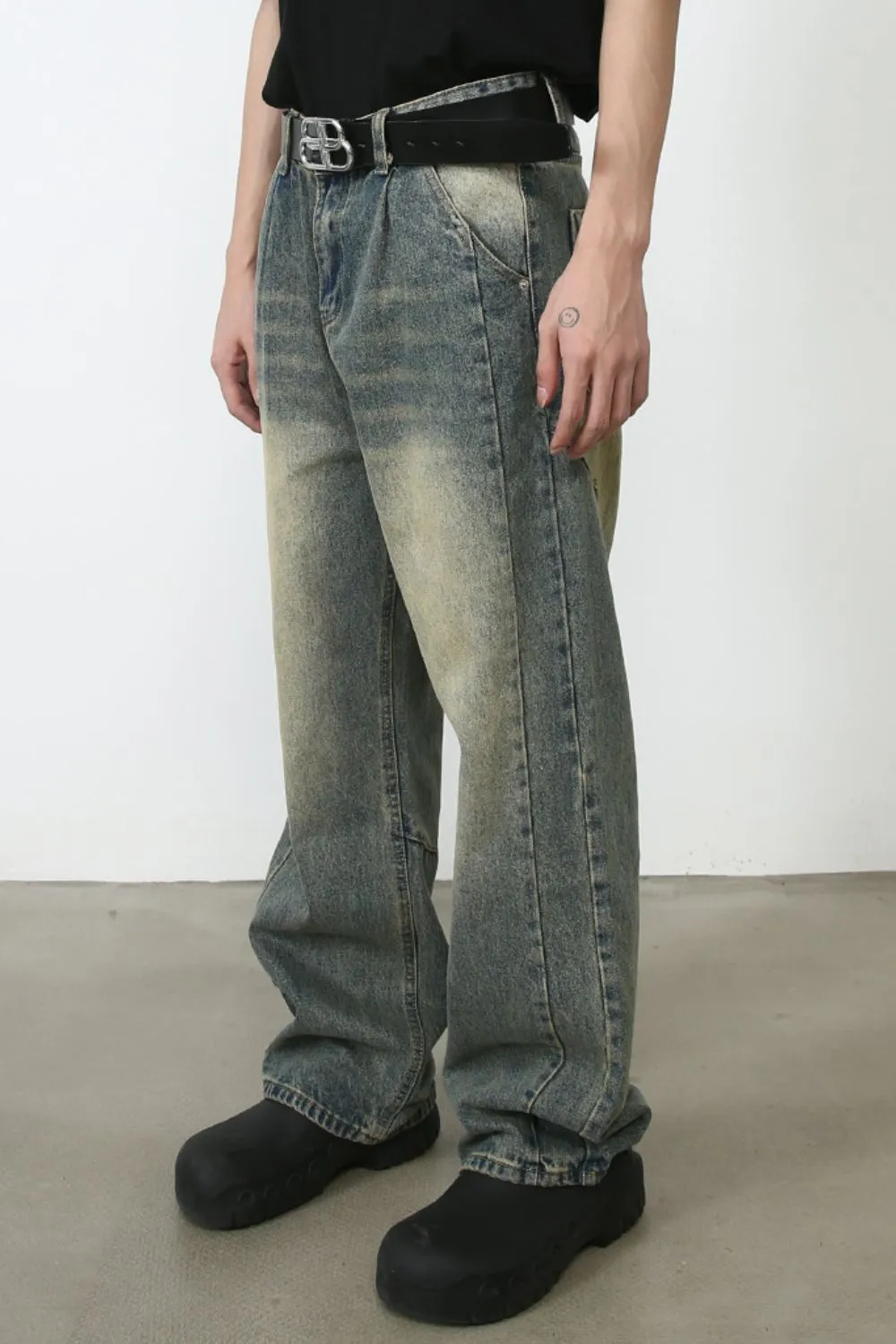 Men's Wide Leg Jeans, image 5