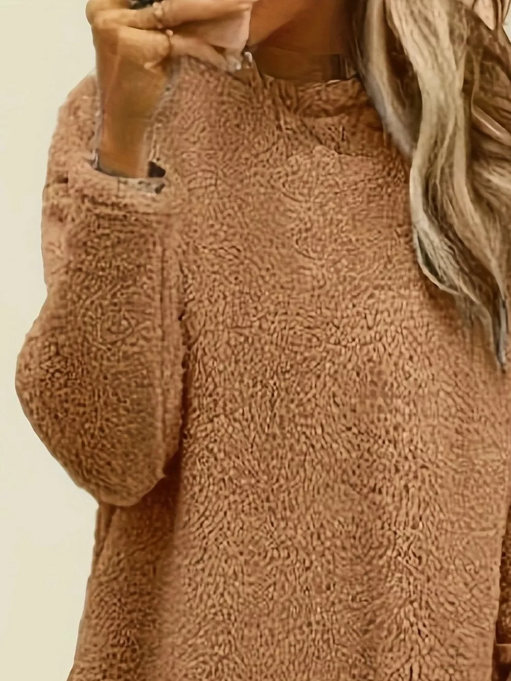 Fleece Long Sleeve Sweatshirt, image 3