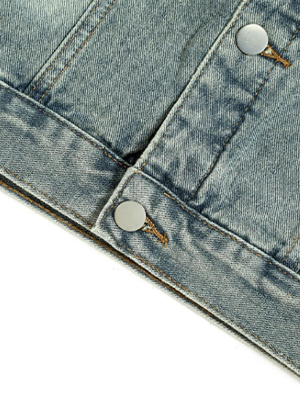 Men's Button Up Long Sleeve Denim Jacket, image 6