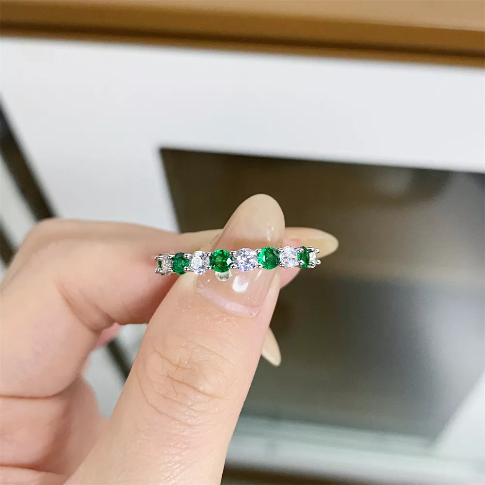 925 Sterling Silver Diamond Ring, image 2