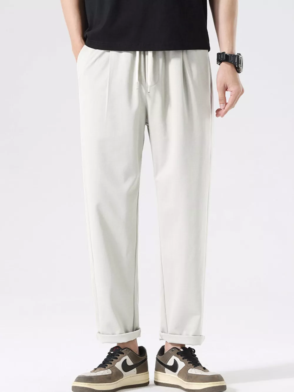 Men's Plus Size Casual Drawstring Pants, image 10