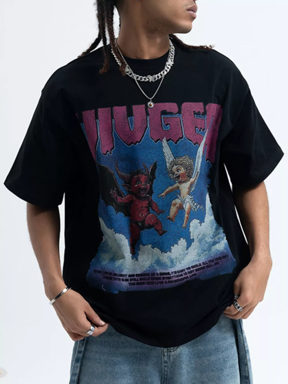 Men's Graphic Round Neck Short Sleeve T-Shirt, image 2