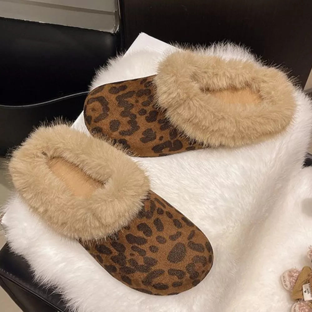 Fuzzy Plush Warm Indoor Slippers, image 8
