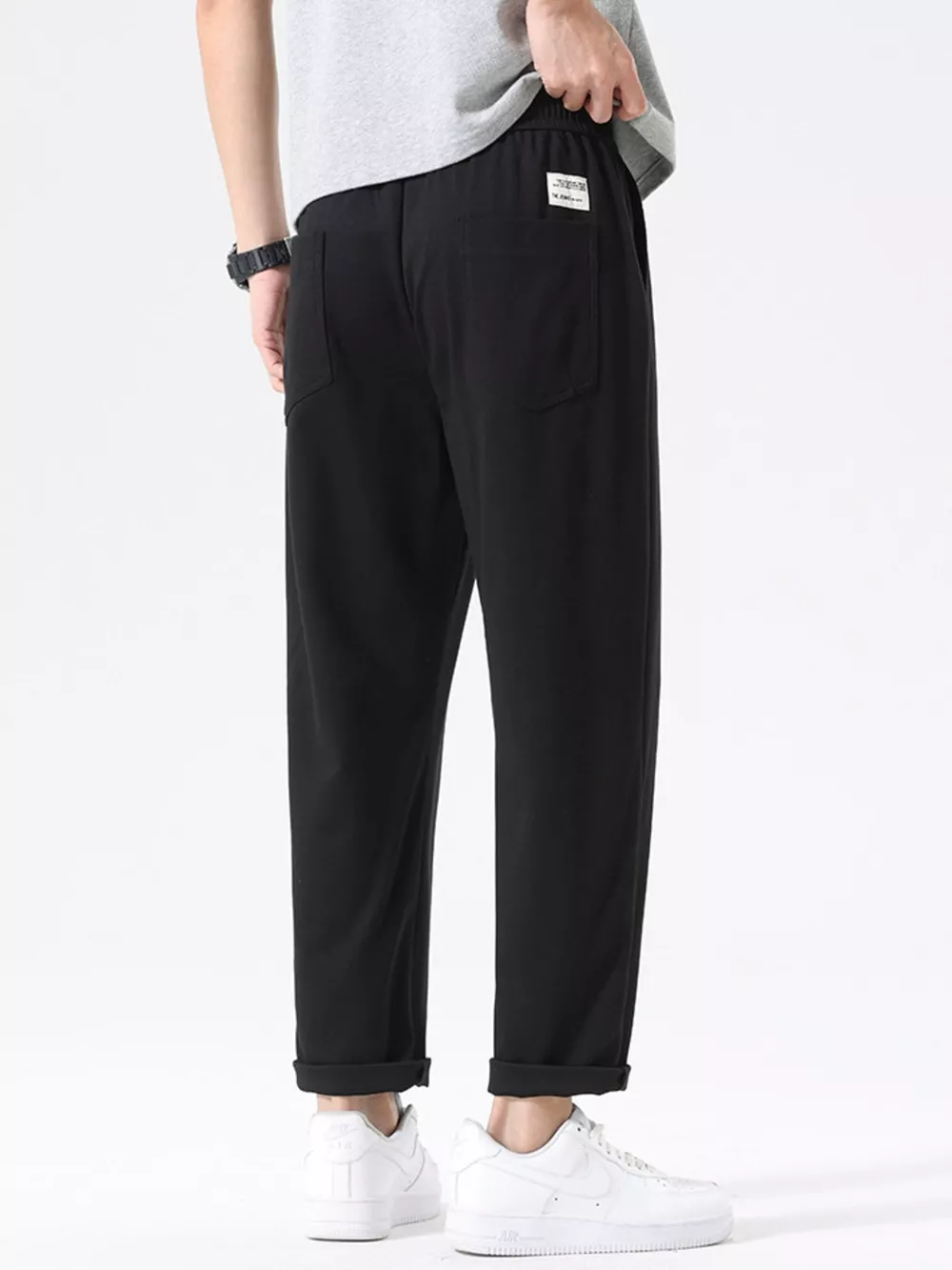 Men's Plus Size Casual Drawstring Pants, image 2