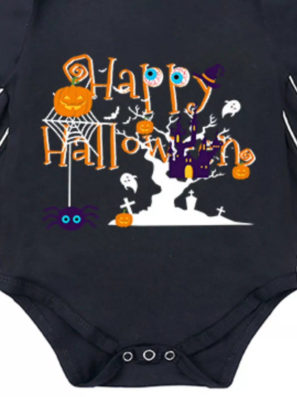 Children's Halloween Bat Bodysuit & Hat Costume Set, image 3