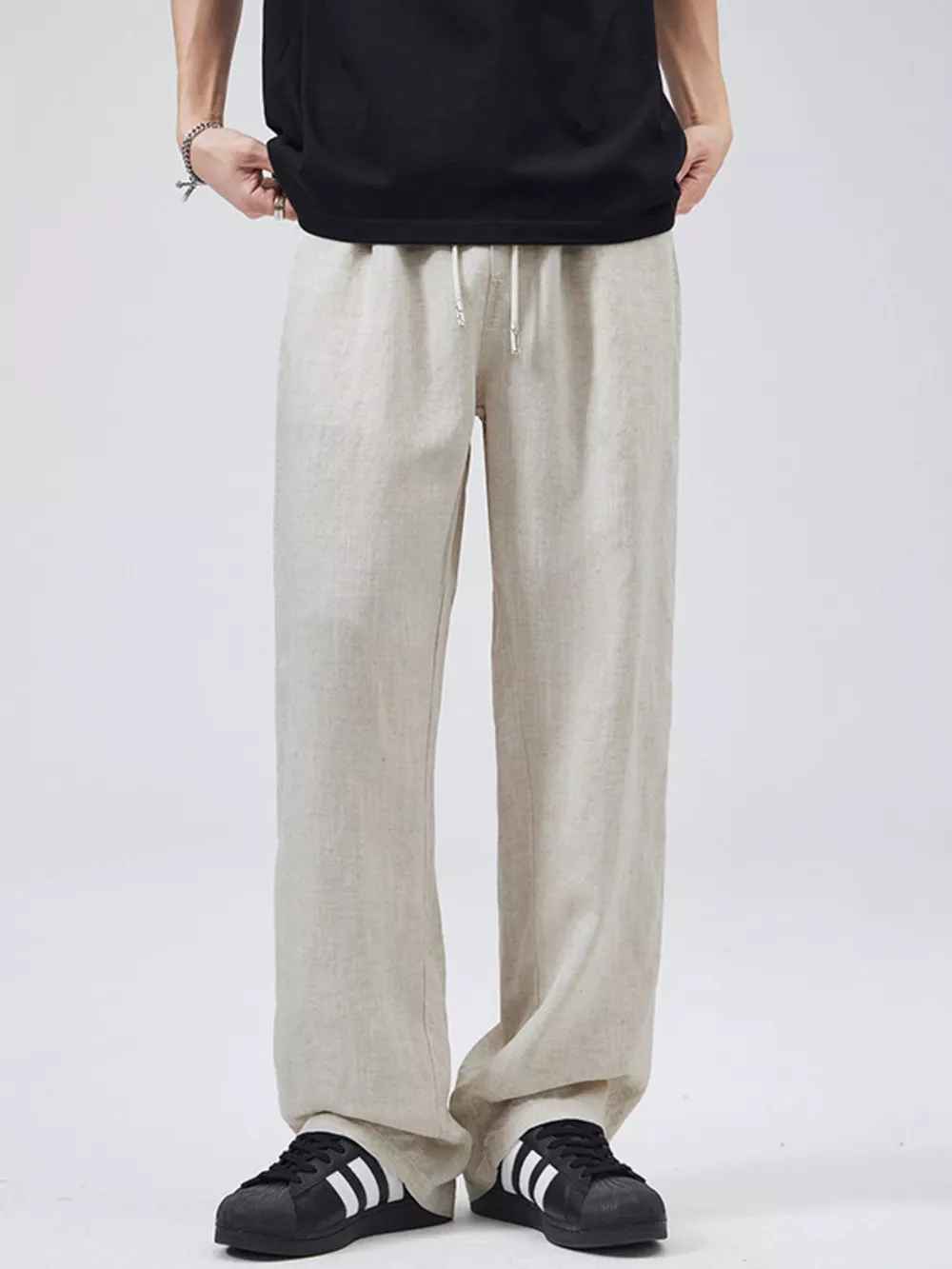 Men's Full Size Casual Loose-Fit Drawstring Pants Plus Size, image 7