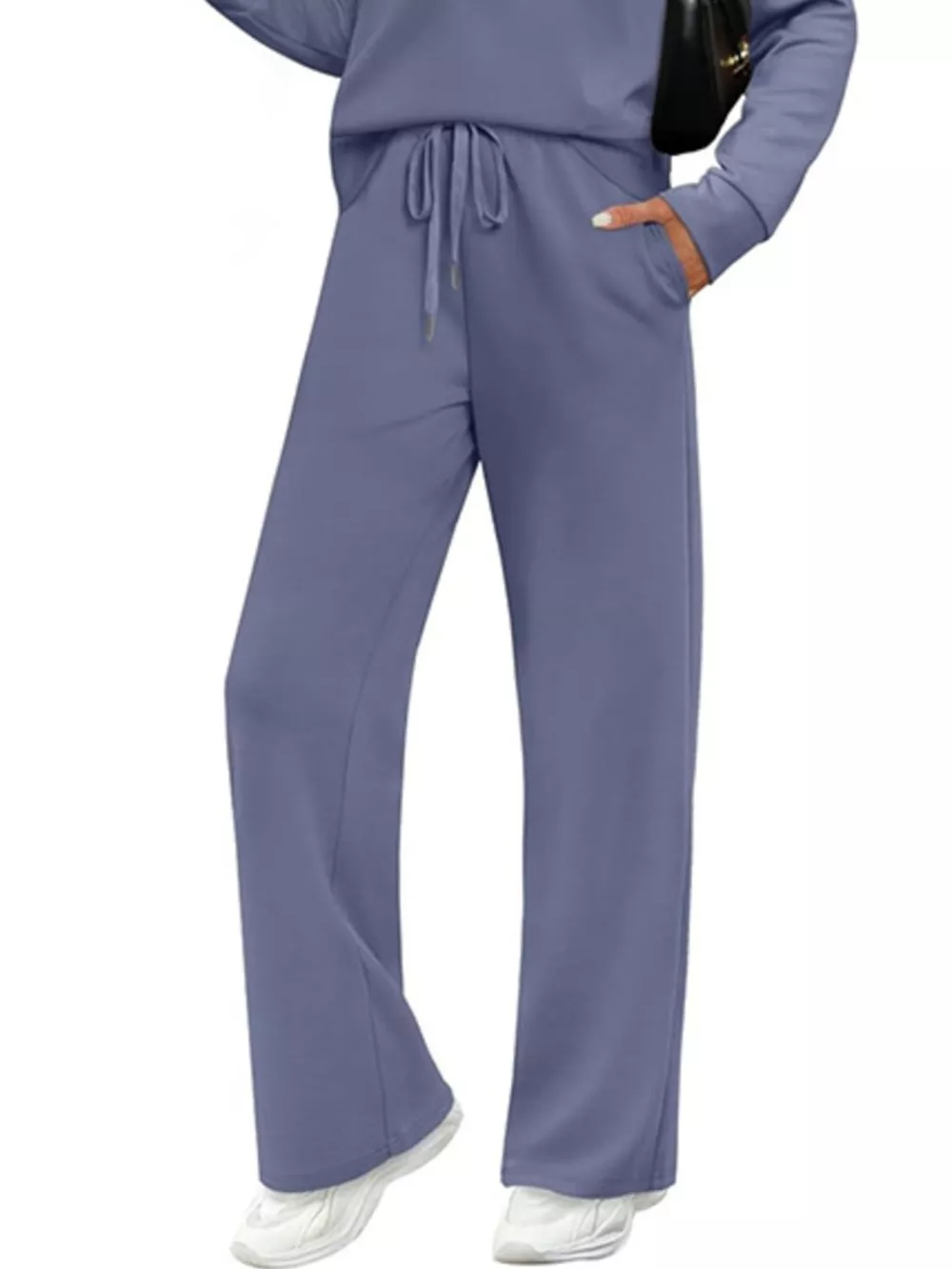 Full Size Casual Long Sleeve Top and Pants Set Plus Size, image 11