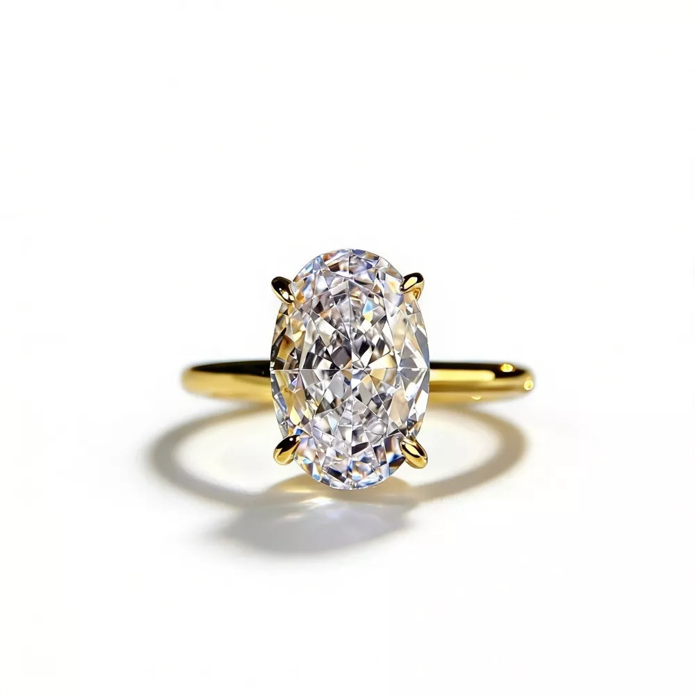 18K Gold-Plated Zircon Ring, image 7