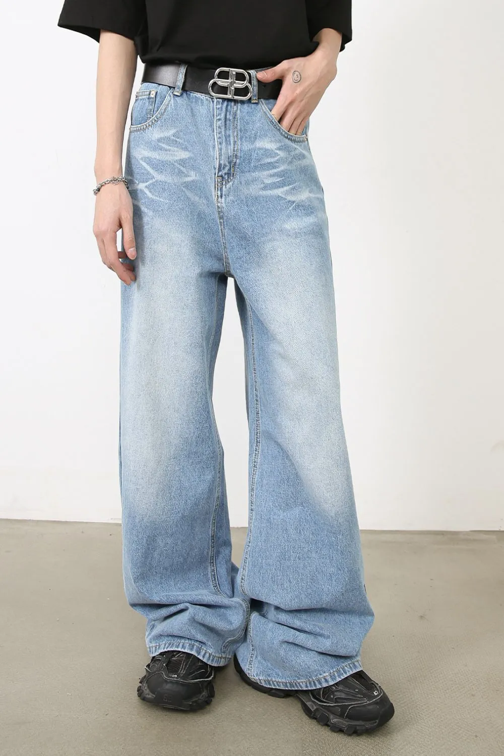 Men's Wide Leg Jeans, image 3