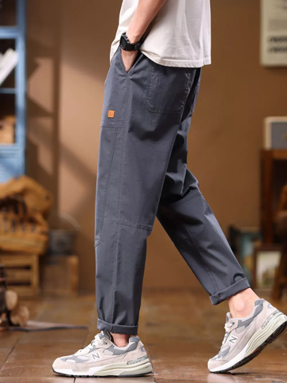 Men's Full Size Loose Fit Pants Plus Size, image 7