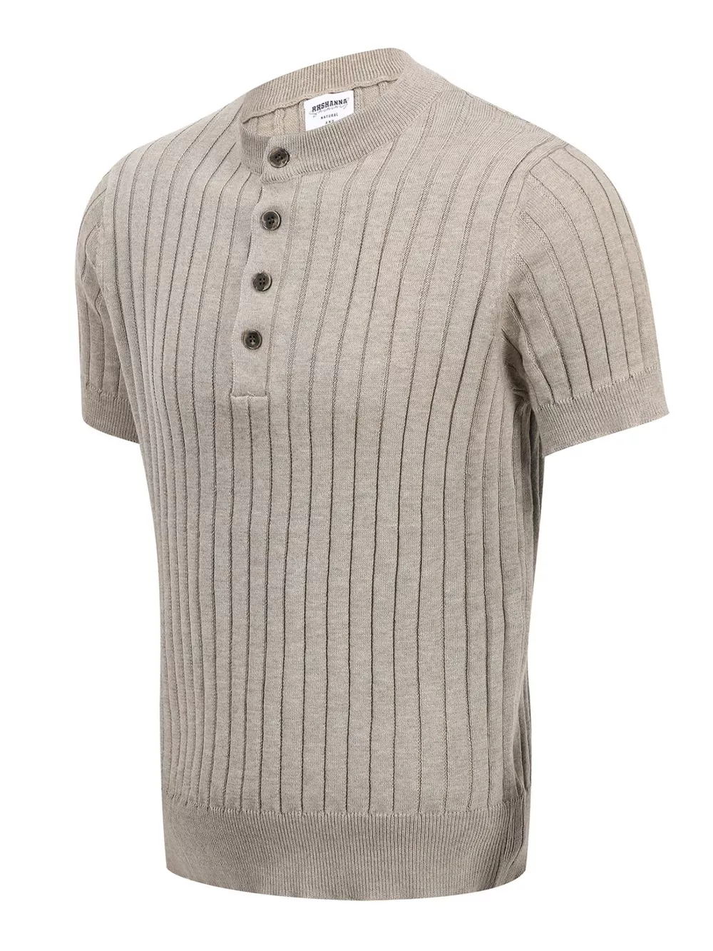 Men's Short Sleeve Ribbed Knit Top, image 7