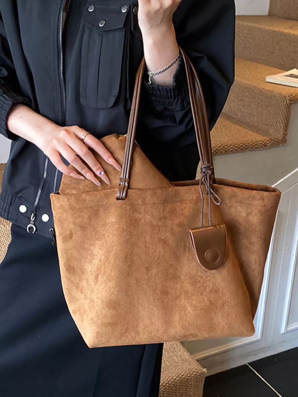 Classic Suede Tote Bag, image 15