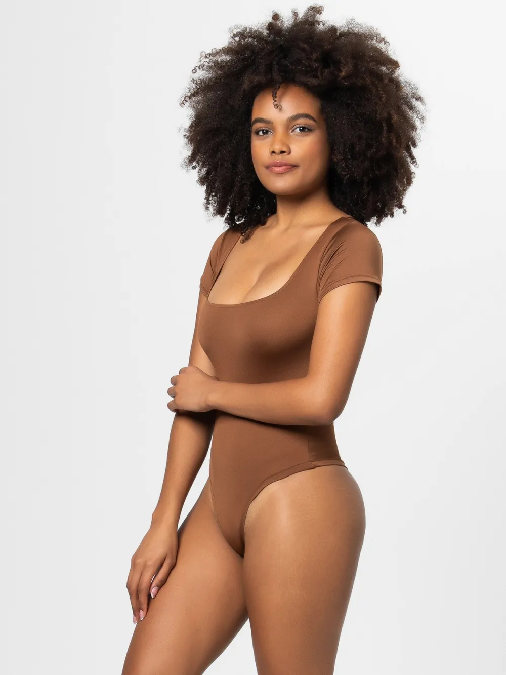 Full Size Square Neck Short Sleeve Bodysuit, image 16