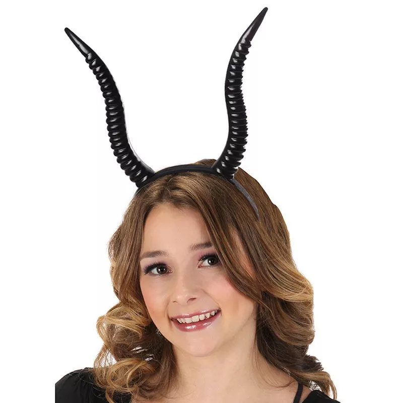 Halloween Gothic Devil Horn Headband, image 2