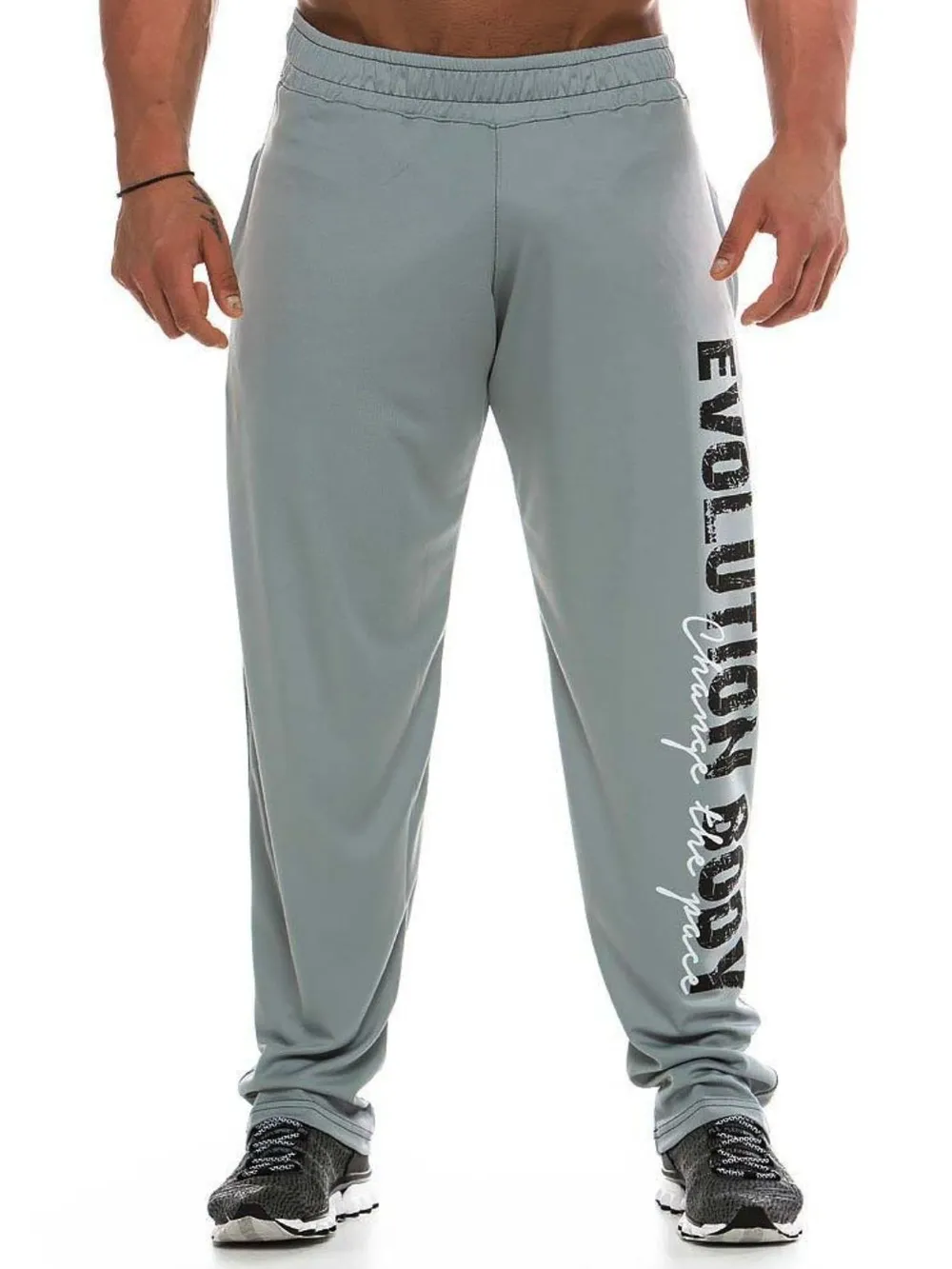 Men's Letter Elastic Waist Active Pants, image 2