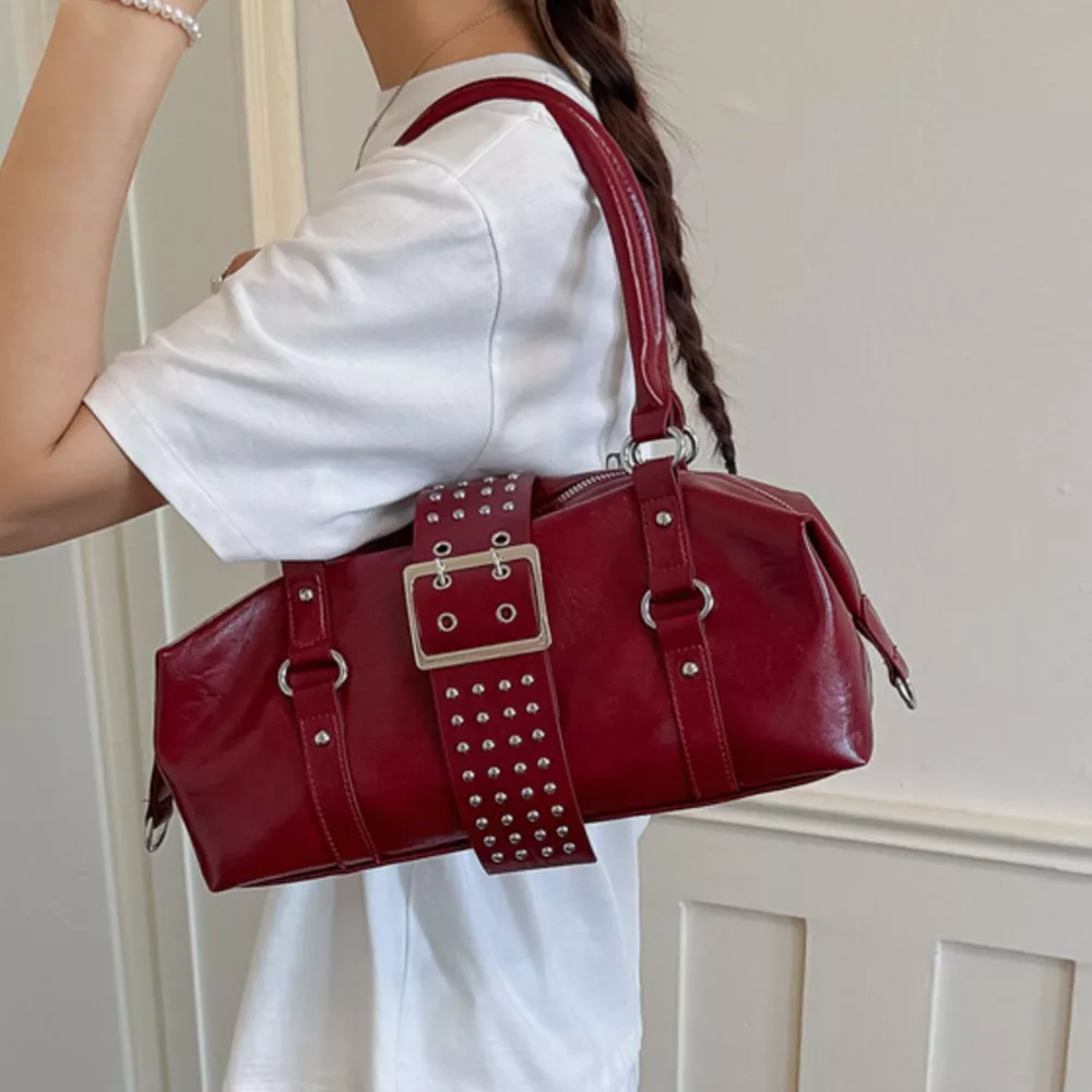 Rivet Embellished Crossbody Bag, image 9