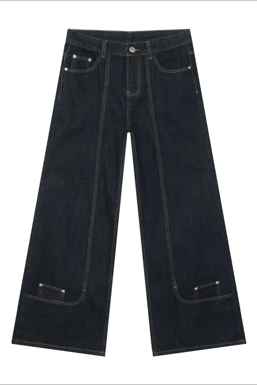 Men's Mid Rise Baggy Jeans, image 4