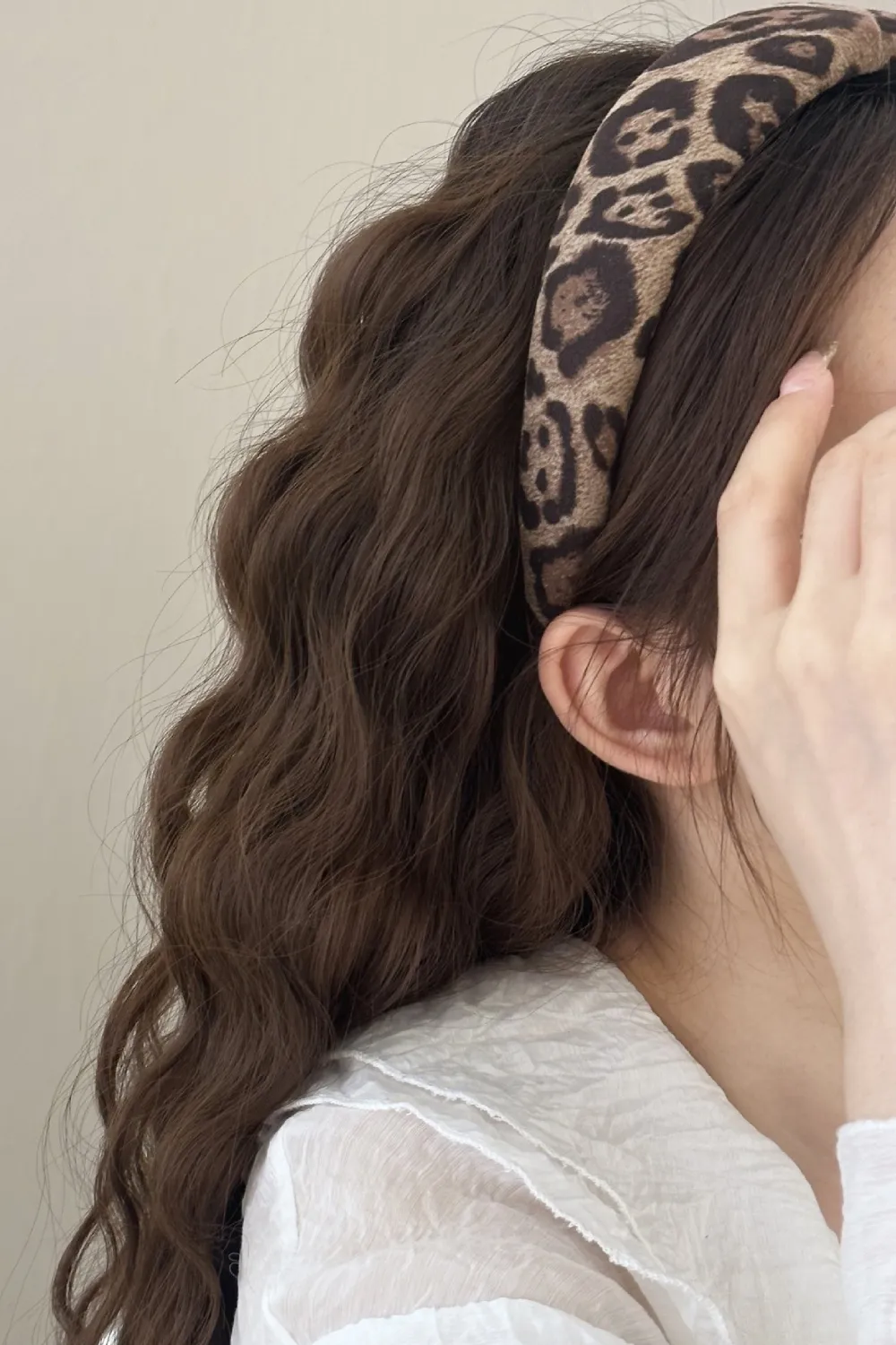 Leopard Polyester Wide Headband, image 2