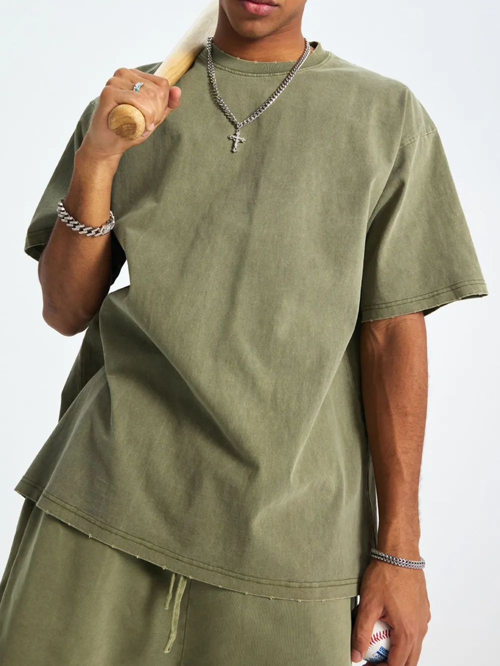 Men's Casual Oversized Cotton T-Shirt, image 6