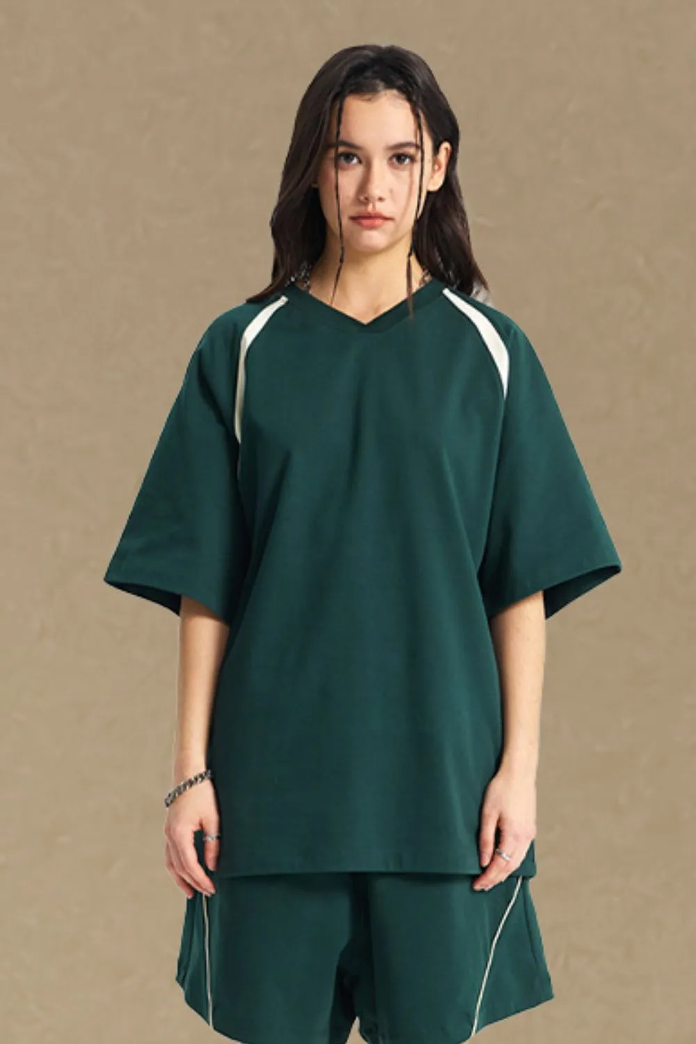 Men's Contrast Half Sleeve T-Shirt, image 2