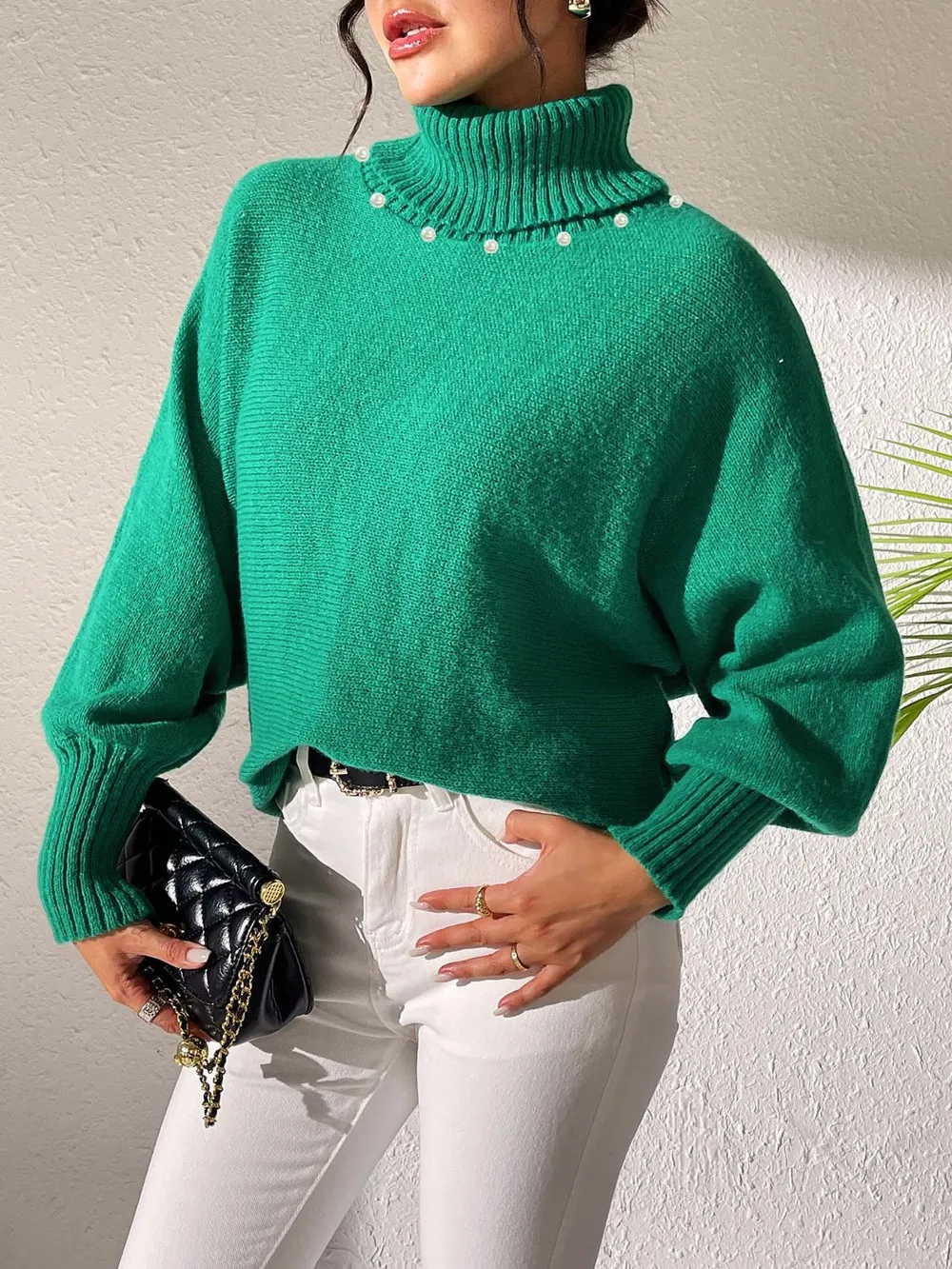 Turtleneck Long Sleeve Sweater, image 18