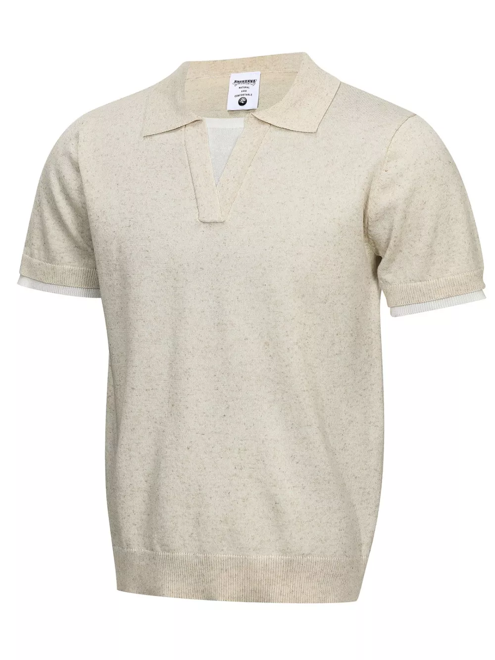 Men's Short Sleeve Knit Polo, image 4