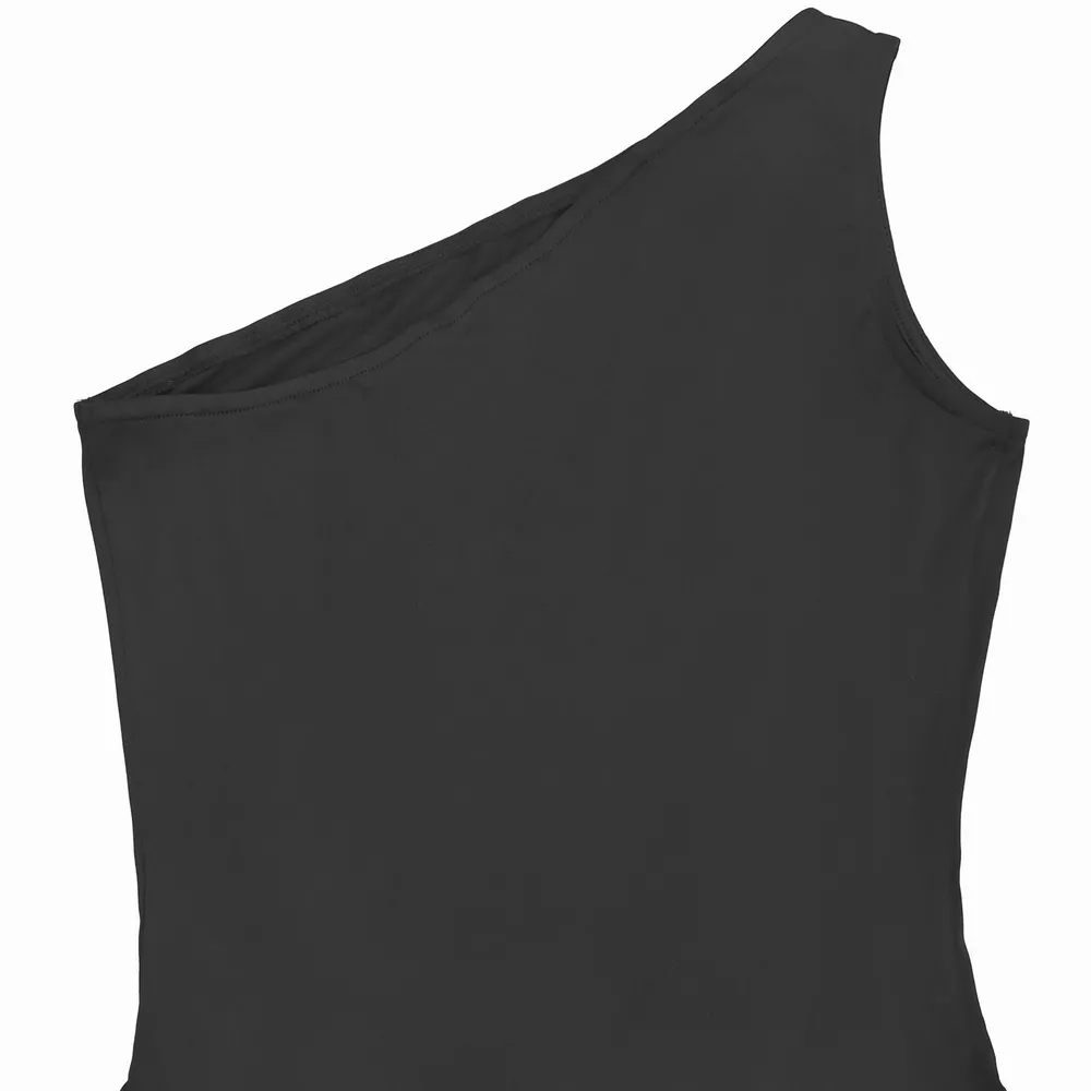 Ruched One-Shoulder Maxi Dress, image 5