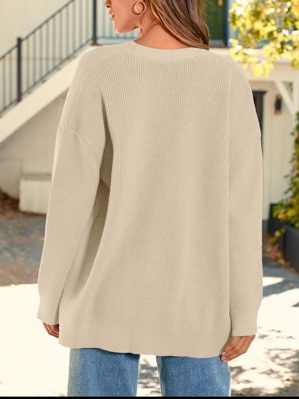 Button Down Long Sleeve Cardigan, image 3