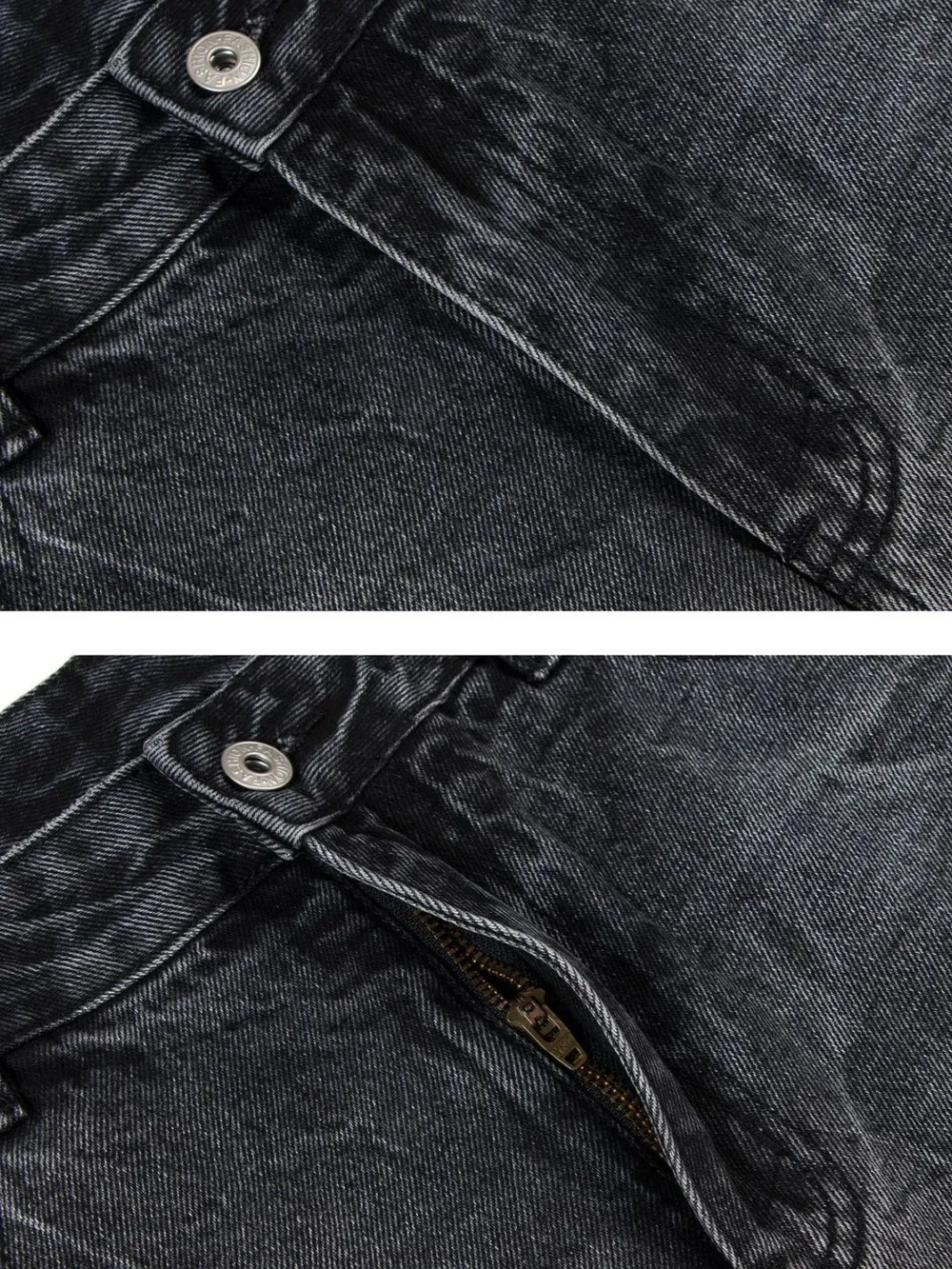 Men's Washed Wide Leg Baggy Jeans, image 5