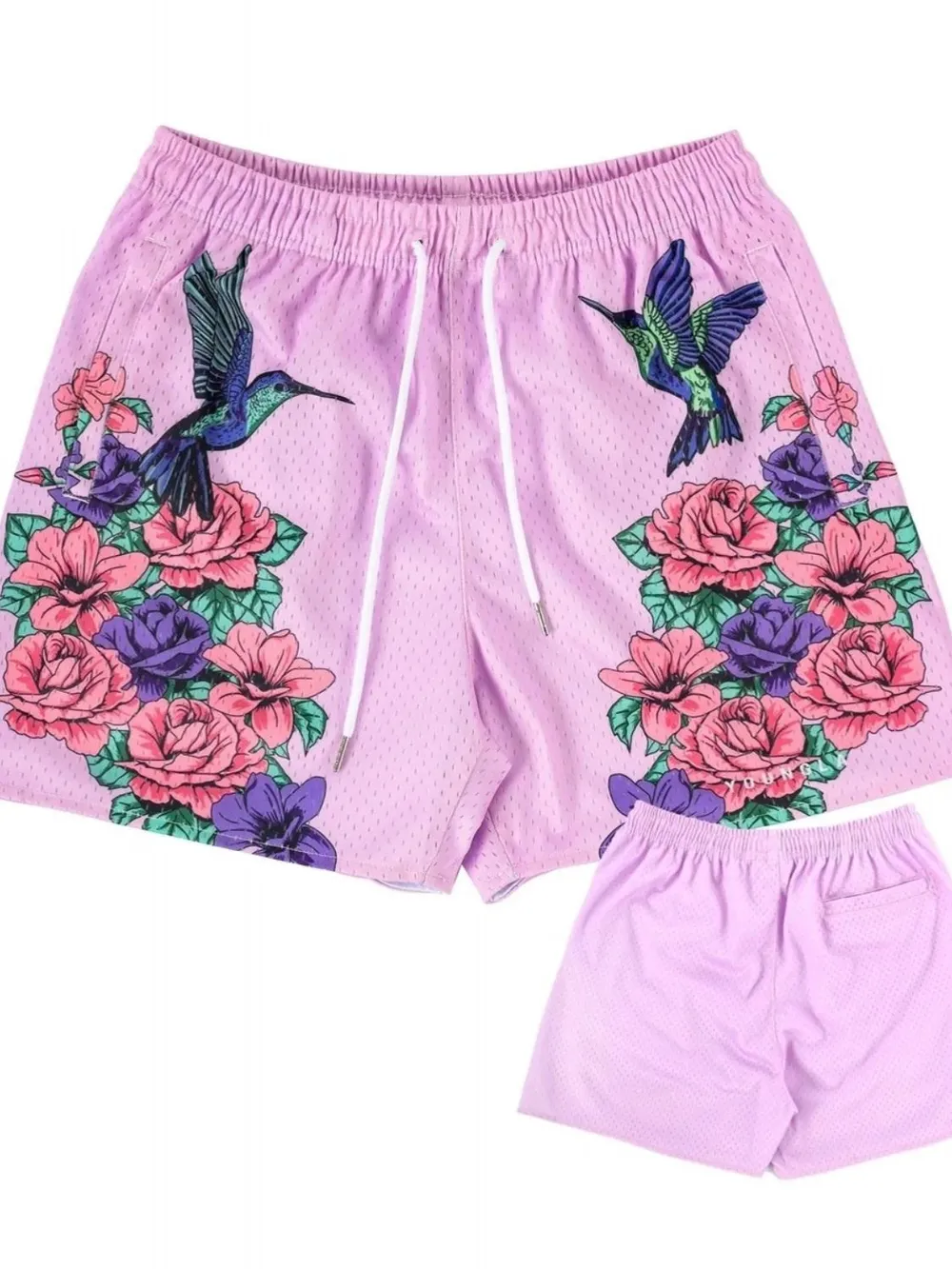 Men's Plus Size Drawstring Printed Shorts, image 8