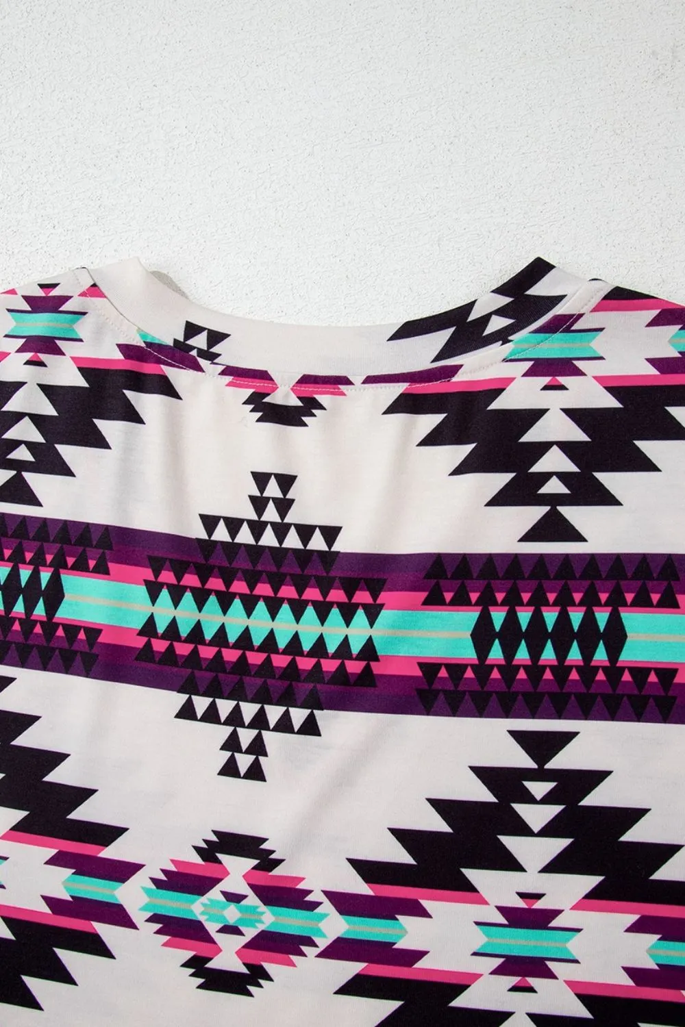 Aztec Print V-Neck Midi Dress, image 15