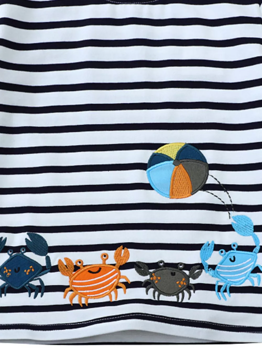 Children's Crab Striped Crew Neck T-Shirt, image 3