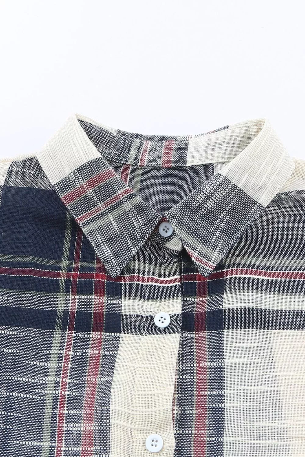 Plaid Button-Down Long Sleeve Shirt, image 8