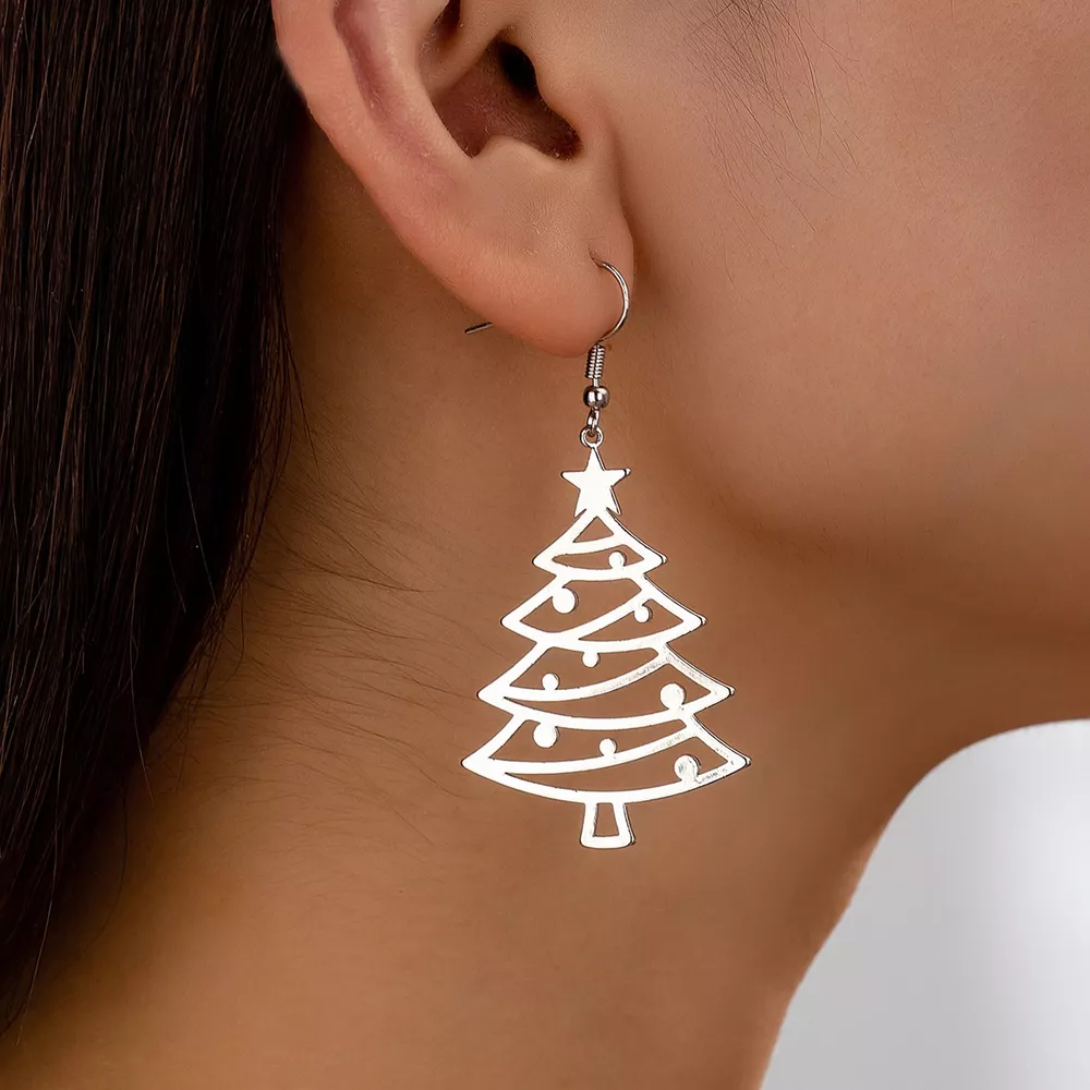 Christmas Tree Dangle Earrings, image 8