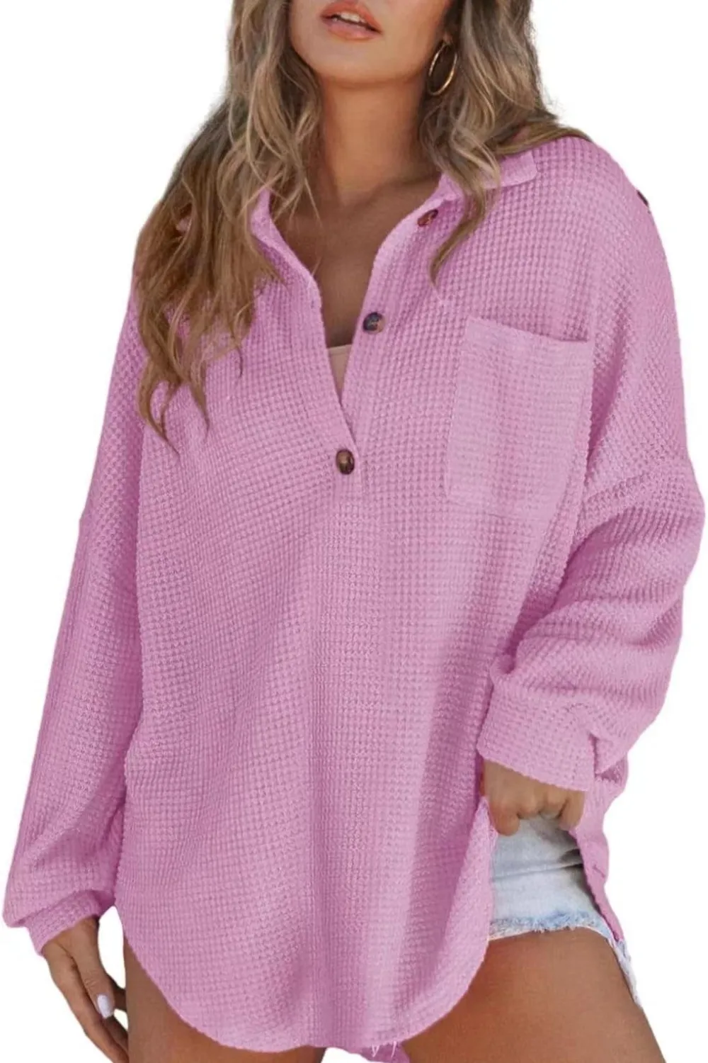 Half Button Long Sleeve Sweatshirt, image 13