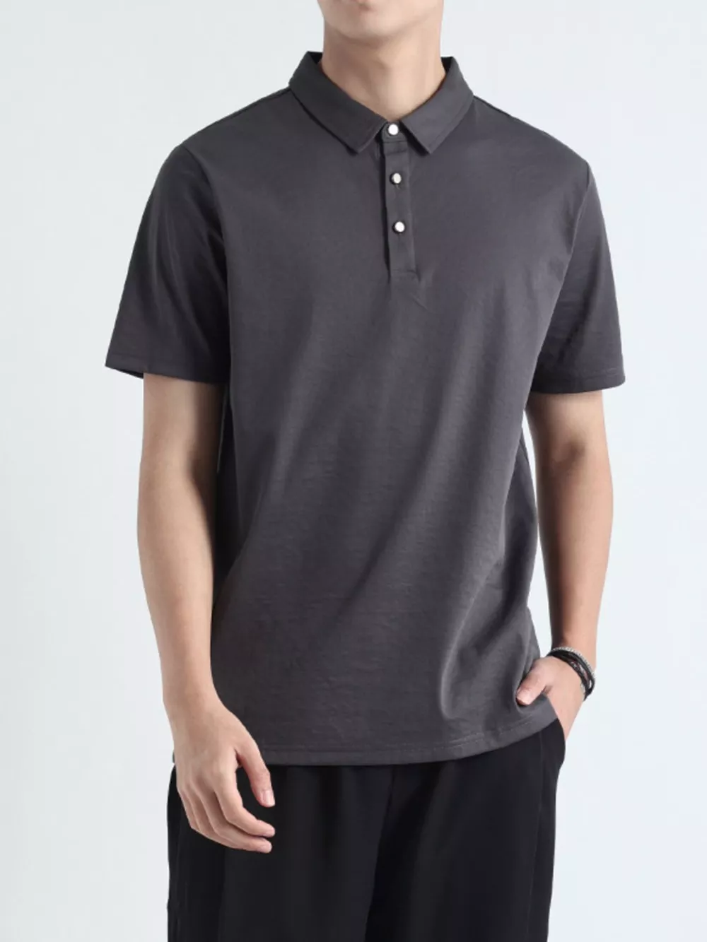 Men's Plus Size Casual Fit Short Sleeve Polo, image 5