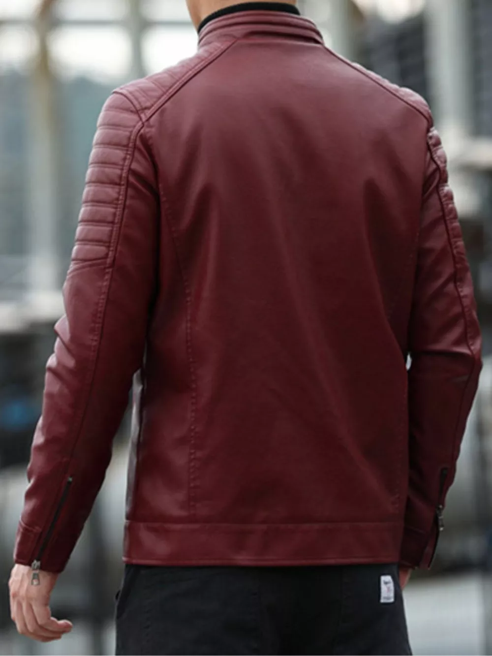 Men's Plus Size Zip Up Long Sleeve Jacket, image 8