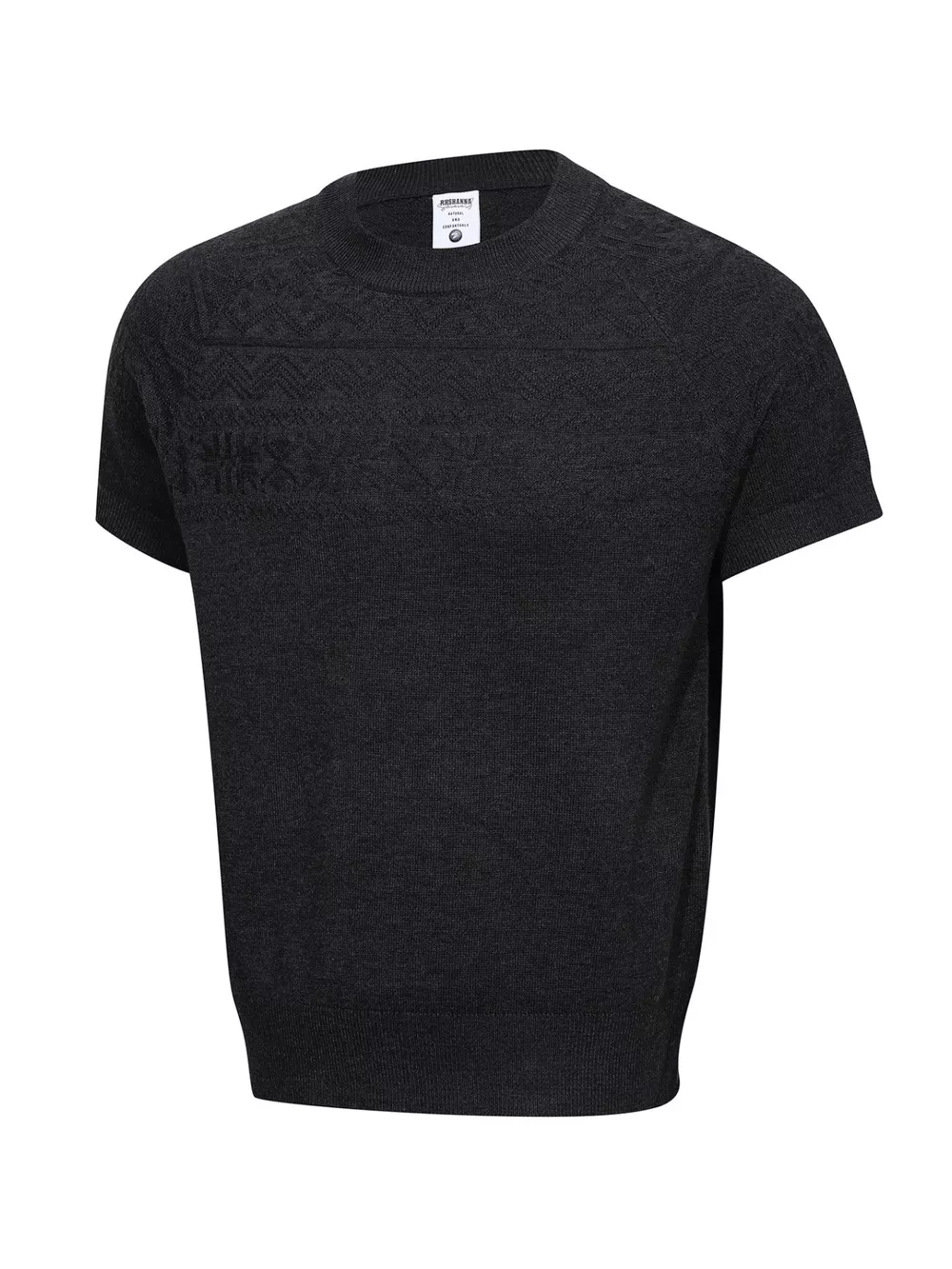 Men's Short Sleeve Geometric Textured Knit Top, image 15