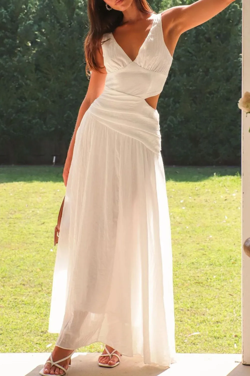 Cutout Back V-Neck Dress, image 11
