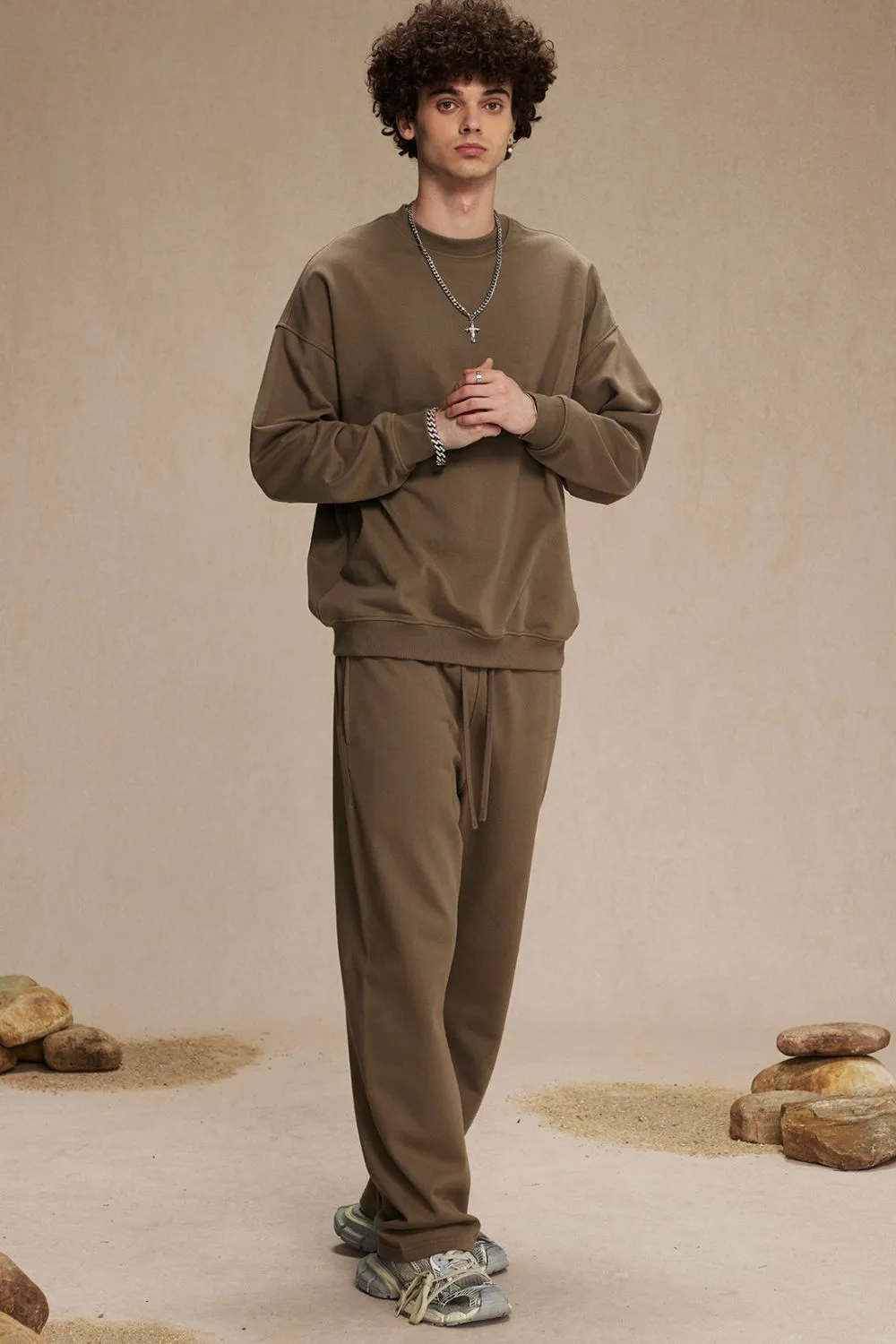 Men's Round Neck Long Sleeve Sweatshirt, image 22