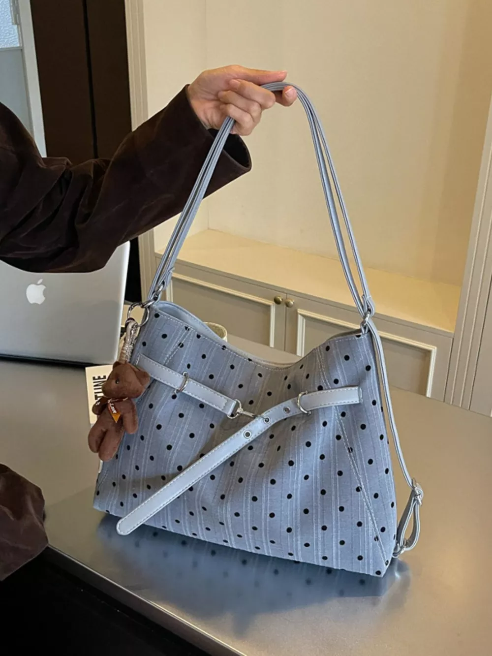 Polka Dot Shoulder Bag, image 12