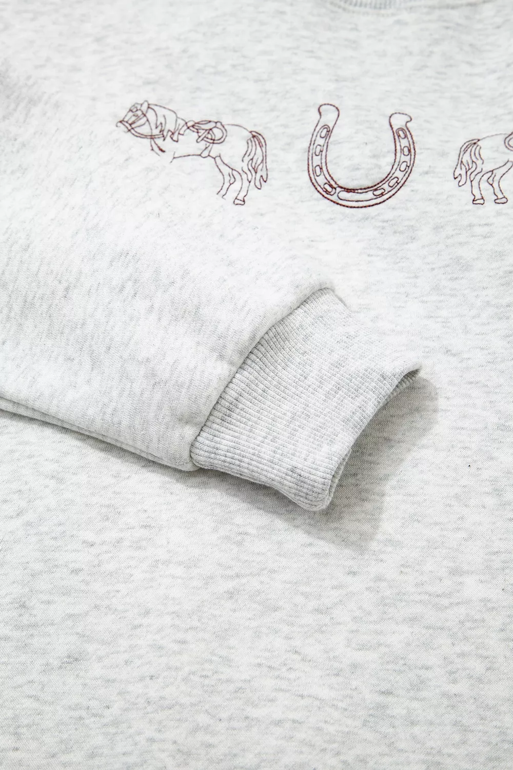 Graphic Round Neck Casual Sweatshirt, image 10
