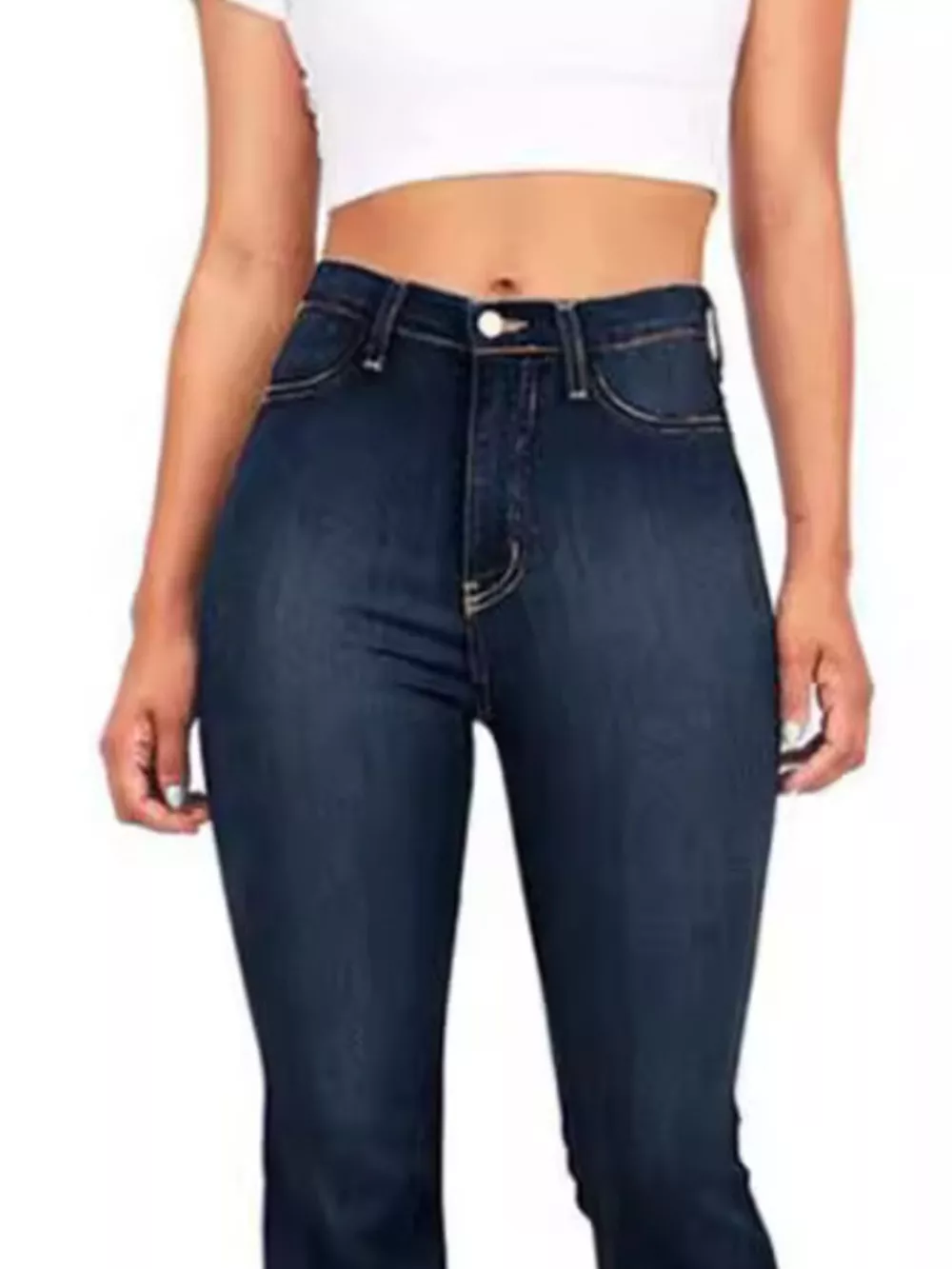 Full Size High-Waisted Bootcut Jeans Plus Size, image 6