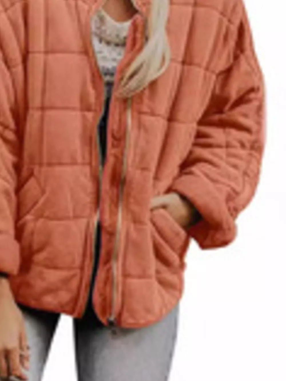 Quilted Zip Up Outerwear, image 30