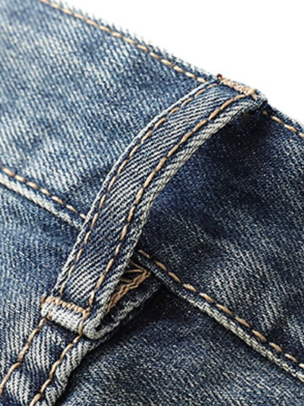 Men's Distressed Loose Fit Jeans, image 6