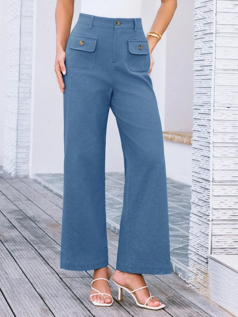 High Waist Wide Leg Pants, image 25