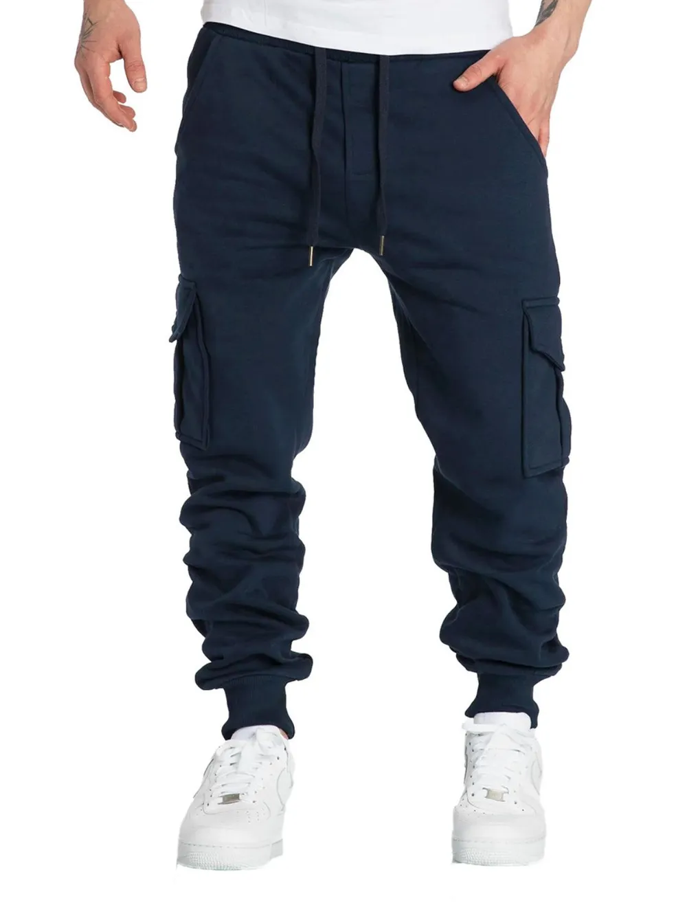 Men's Drawstring Pants with Pockets, image 3